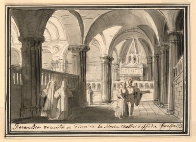 Décor de scène, intérieur d