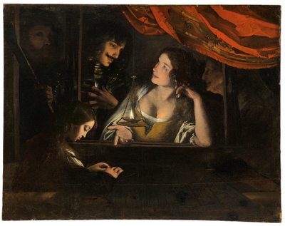 Figures dans un Intérieur autour d