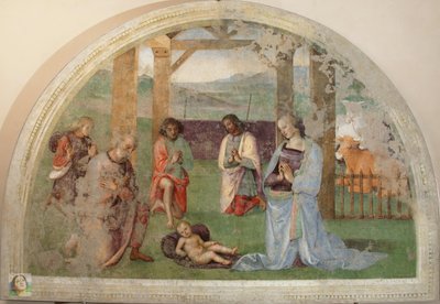 Adoration des bergers - Pietro Perugino