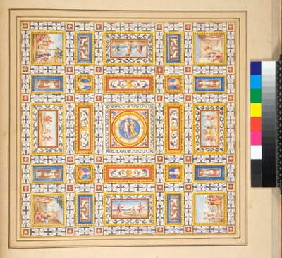 Un design pour une fresque de plafond - Pietro Santi Bartoli