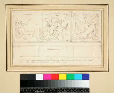 Un mur avec trois panneaux - Pietro Santi Bartoli