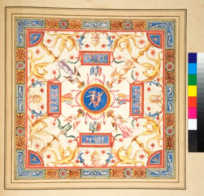 Design pour une fresque de plafond - Pietro Santi Bartoli