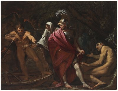 Énée et la Sibylle de Cumes présentant le rameau d