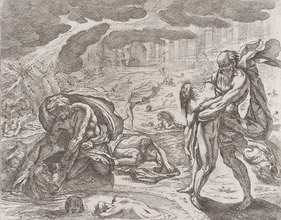 Le déluge, figures tirées de l