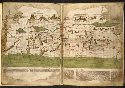Carte de la Terre Sainte - Pietro Vesconte
