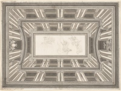 Conception pour une décoration de plafond en trompe-l