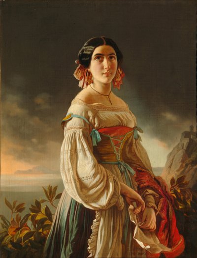 Portrait de la princesse Lina Gagarina - Pimen Nikitich Orlov
