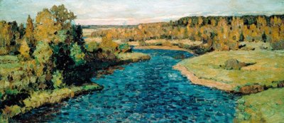 Rivière en automne - Pjotr Iwanowitsch Petrowitschew