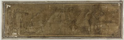 Mucius Scaevola traversant le Tibre, ayant l