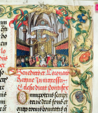 Couronnement de la reine de Pologne du Pontifical de l