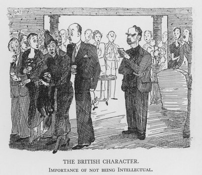 Le Caractère britannique, Importance de ne pas être intellectuel (lithographie) - Pont