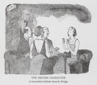 Le Caractère britannique, attitude révérencieuse envers le pont (lithographie) - Pont (1908 40)