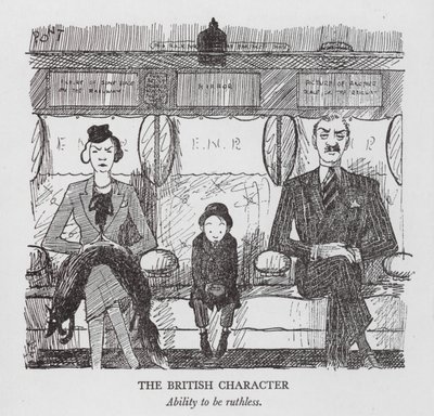 Le Caractère britannique, capacité à être impitoyable (lithographie) - Pont (1908 40)