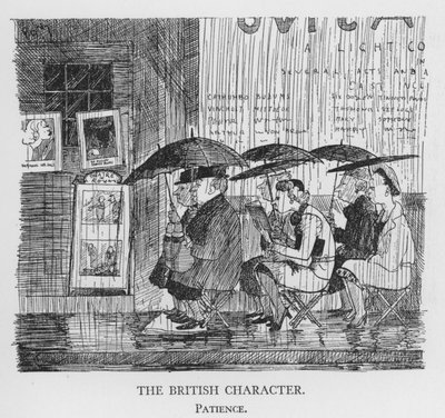 Le caractère britannique, patience (lithographie) - Pont