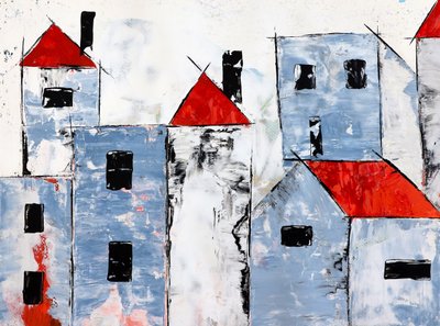 La ville aux toits rouges modernes - Poonam Choudhary