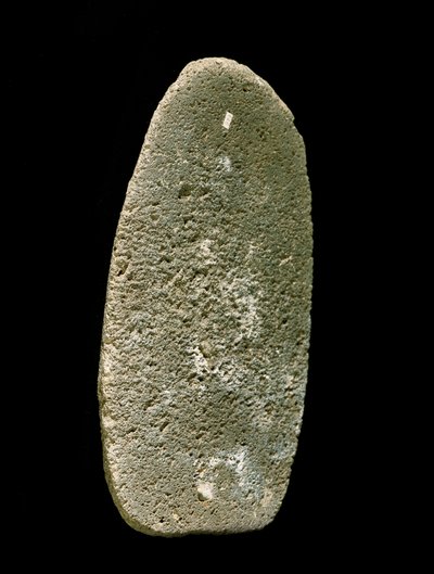Préhistoire : outil en pierre utilisé pour moudre le blé. Néolithique. Ombrie, Italie. Pérouse, Museo Archeologico Nazionale dell