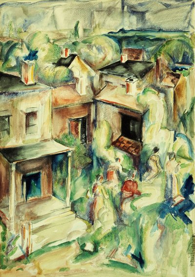 Village, c.1929 - William Preston Dickinson