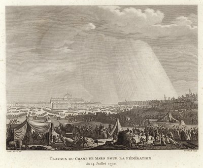Campement sur le Champ de Mars - Prieur