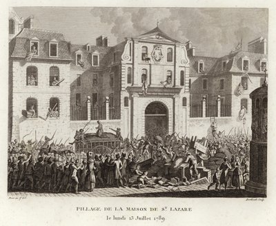 Pillage de la maison de Saint-Lazare - Prieur