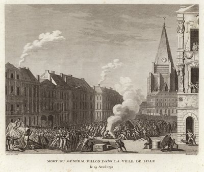 La mort du général Dillon dans la ville de Lille - Prieur
