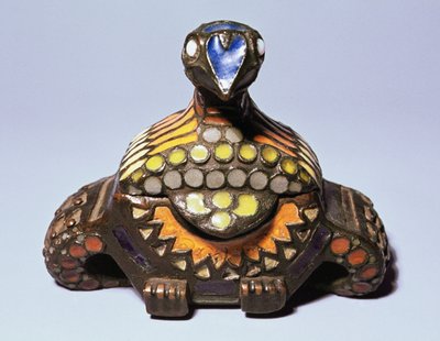 Boîte à pigeons des ateliers de Talashkino, vers 1908 (bronze et émail) - Princess Maria Tenisheva
