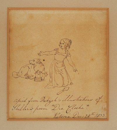 Croquis de la princesse Victoria - Princess Royal (1840 1901) Victoria