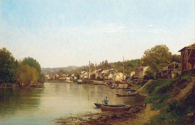 Aux bords de la Seine à Meudon - Prosper Galerne