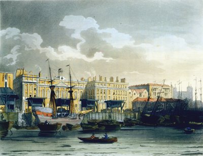 Douane vue de la Tamise, de 