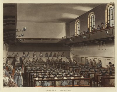 Réunion des Quakers - Pugin and Rowlandson