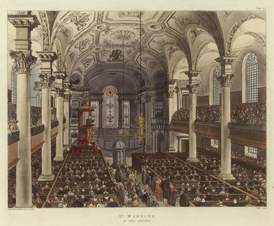St Martins dans les champs - Pugin and Rowlandson