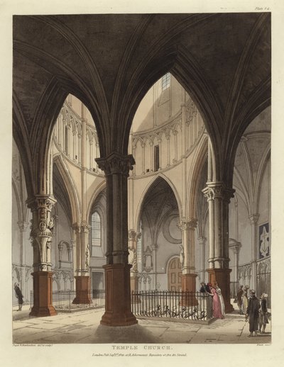 Église du Temple - Pugin and Rowlandson