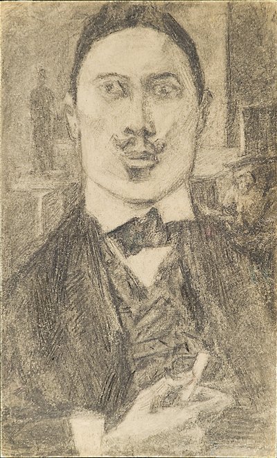 Portrait du peintre Nikolay Sapunov 1880-1912, 1912 - Pyotr Ignatyevich Bromirsky