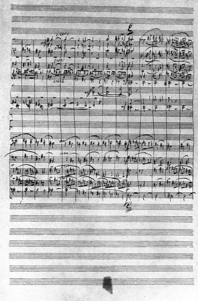 Manuscrit de la partition du ballet Casse-Noisette par Piotr Ilitch Tchaïkovski - Pyotr Ilyich Tchaikovsky