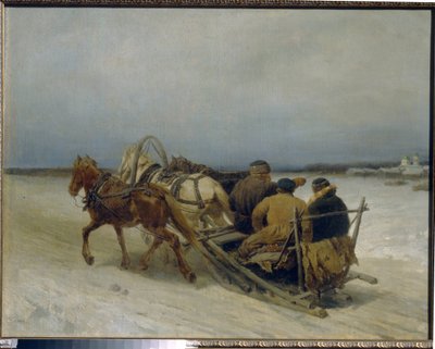 Troïka en hiver - Pyotr Petrovich Sokolov