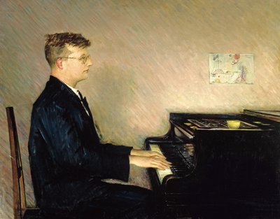 Portrait de Dmitry Shostakovitch (1906-75) 1947 - Pyotr Vladimirovich Willyams