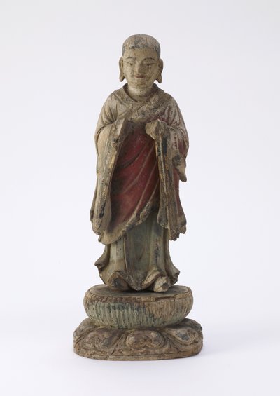 Figure du moine A-nan (Ananda) - Qing Dynasty Chinese School