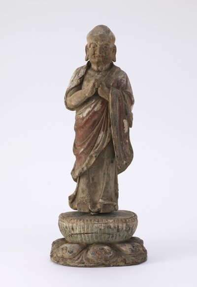 Figure du moine Ka-yeh (Kasyapa) - Qing Dynasty Chinese School
