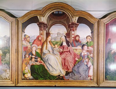 La Sainte Parenté, ou le Retable de Sainte Anne, (détail) 1509 - Quentin Massys or Metsys