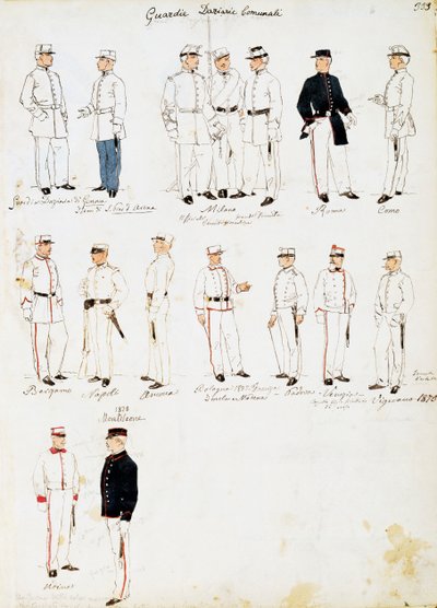 Uniformes des gardes des douanes du Royaume d