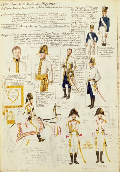 Uniformes du Duché de Modène - Quinto Cenni