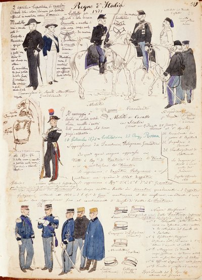 Divers uniformes du Royaume d