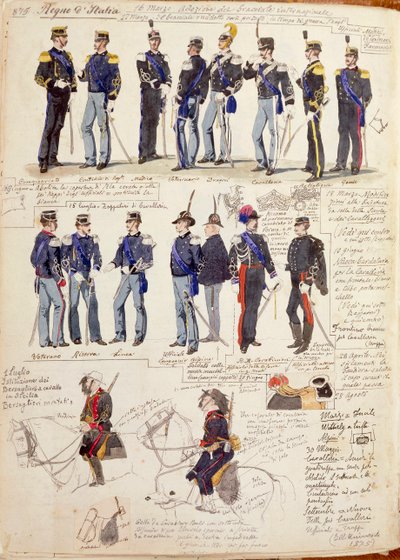 Divers uniformes du Royaume d