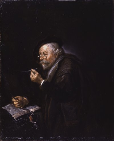 Vieil homme écrivant - Quiringh Gerritsz. van Brekelenkam