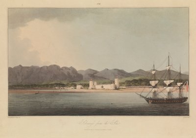 Seize vues de lieux dans le golfe Persique contre les pirates arabes - R. (after) Temple