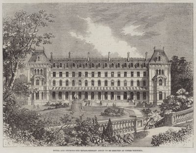 Hôtel et établissement hydropathique sur le point d