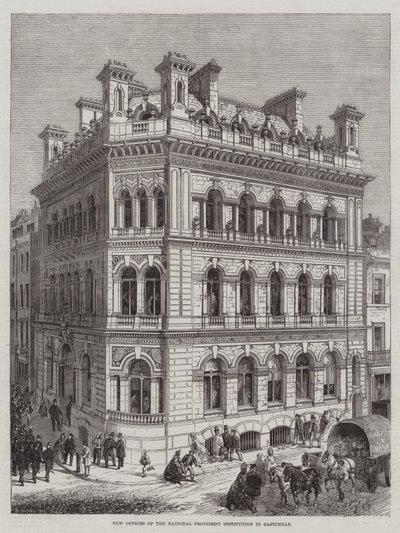Nouveaux Bureaux de la National Provident Institution à Eastcheap - R. Dudley