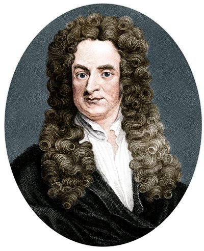 Isaac Newton, mathématicien, astronome et physicien anglais - R. Page