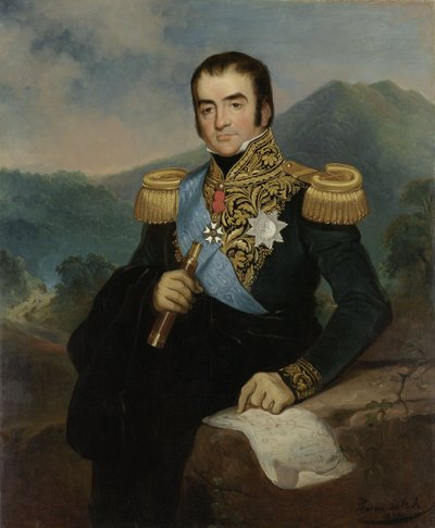 Portrait posthume de Herman Willem Daendels - Raden Saleh
