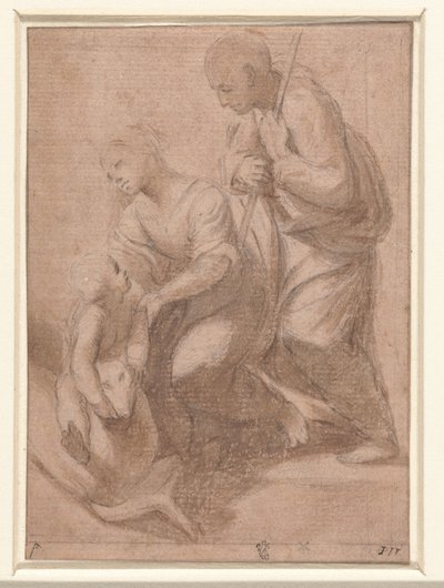 Sainte Famille avec un agneau - Rafaël