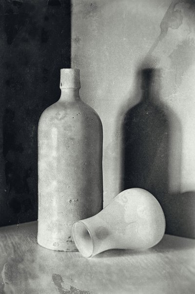 Nature morte avec une bouteille vintage - Raffaele Corte